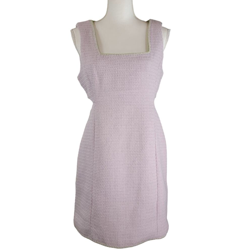 New 7 for All Mnkind Sheath Shift Dress Career Wear Preppy Medium Tweed Office